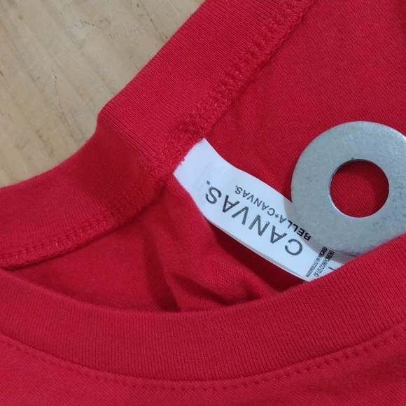 Bella Canvas Red Graphic Tank Top - Picture 5 of 6